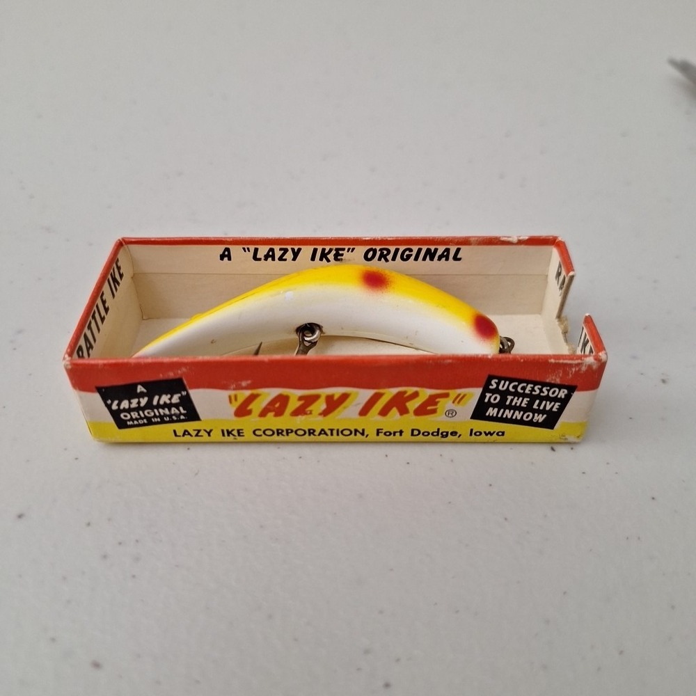Vintage 1970's LAZY IKE #3 Fishing Lure *In Wrong Box* MADE IN USA - Picture 4 of 13